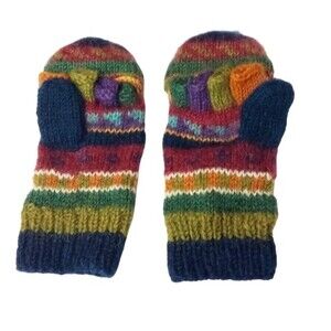 Newari Wool Fingerless Gloves